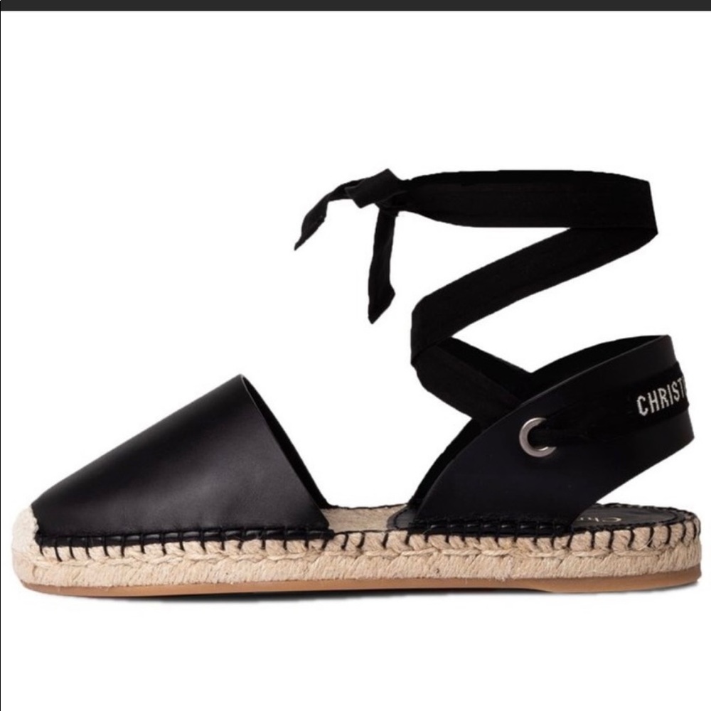COPY - BNIB Authentic Christian Dior Nicely-D Espadrilles Noir/ Black Sz 37.5